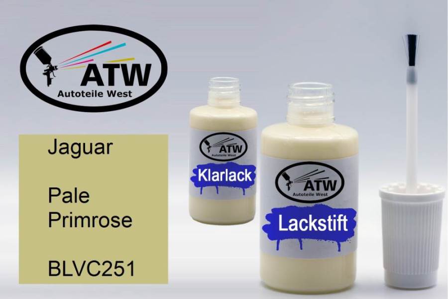 Jaguar, Pale Primrose, BLVC251: 20ml Lackstift + 20ml Klarlack - Set, von ATW Autoteile West.